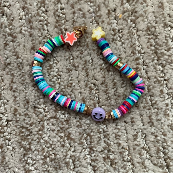 Preppy clay disc bead bracelet. :) - Picture 3 of 3